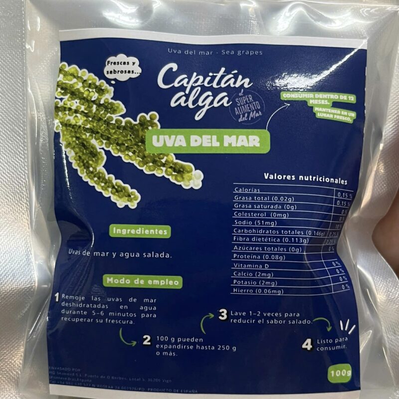 Uva de Mar al Natural – 100g