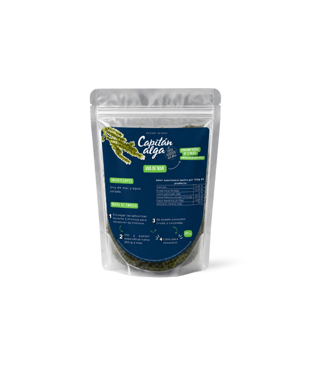 Uva de Mar al Natural – 100g